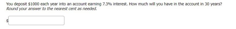 a) How much will be in the account after 20 years? $
