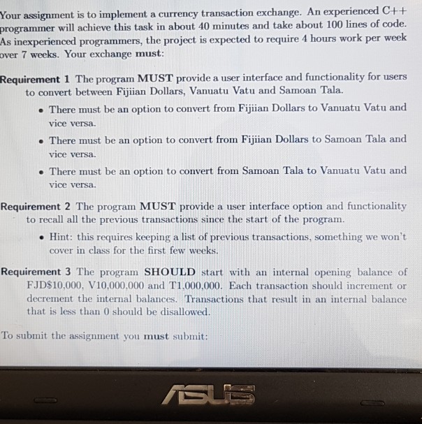  Can someone provide a C++ code for this question. ced C++