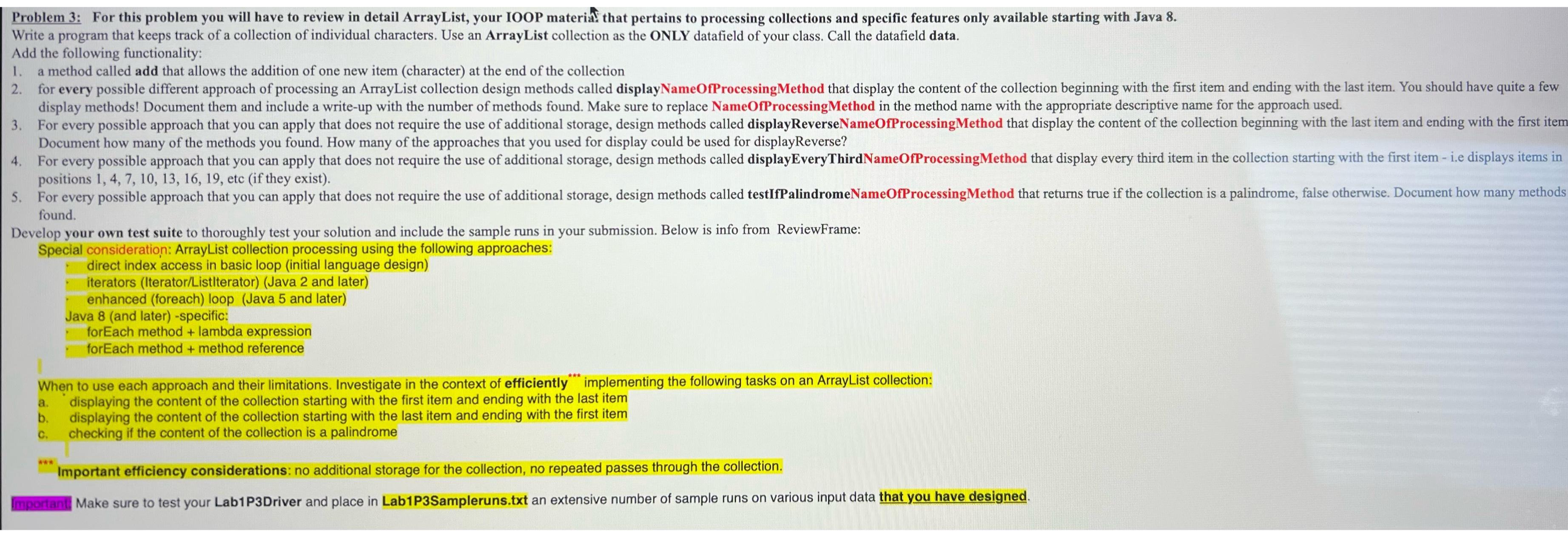  Problem 3: For this problem you will have to review in