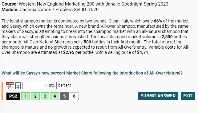 CALCULATED VARIABLES: msv = 680 ycontr = $10,560 Course: Western New