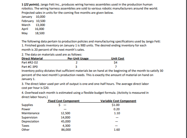  PLEASE INCLUDE ALL WORK/CALCULATIONS AND FORMULAS IN EXCEL IF POSSIBLE. 1