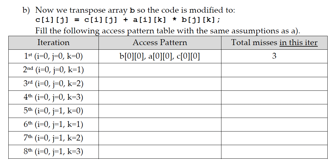  Question 5) Assume a processor has a fully associative data TLB