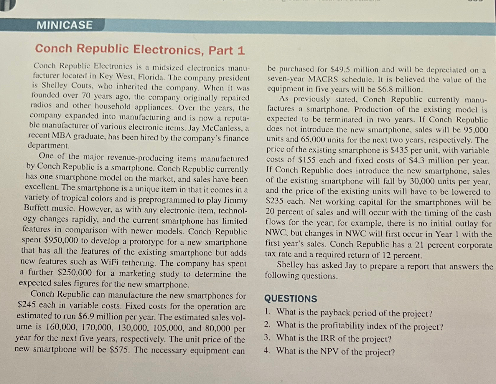  MINICASE Conch Republic Electronics, Part 1 Conch Republic Electronics is a