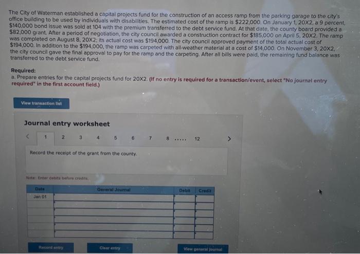  hi, please post answers in chart format for each transaction listed