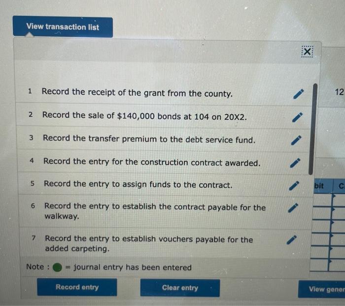 in the transaction list - thank you! 1 Record the receipt of