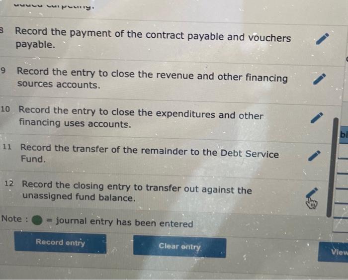 the grant from the county. 2 Record the sale of $140,000 bonds