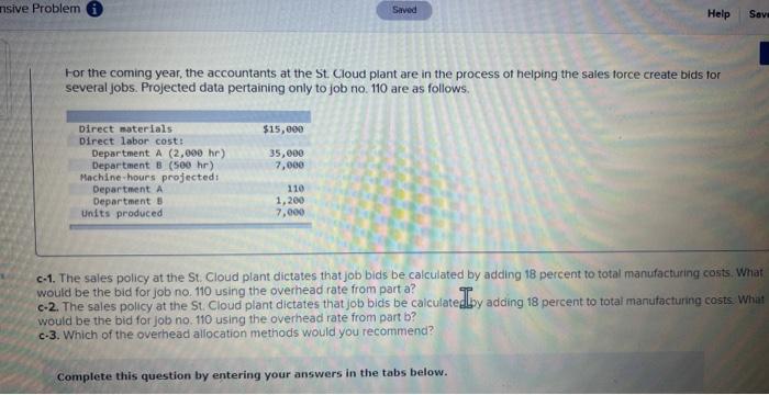 applies to the questions displayed below] The Gilster Company, a machine tooling