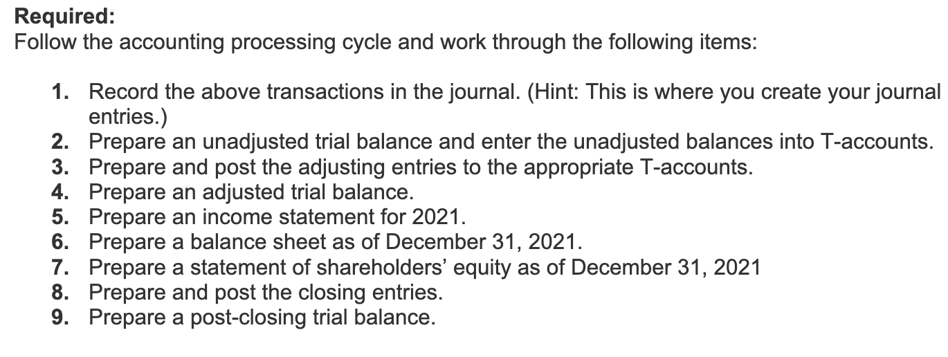 should have separate tabs for each step that you complete. The general