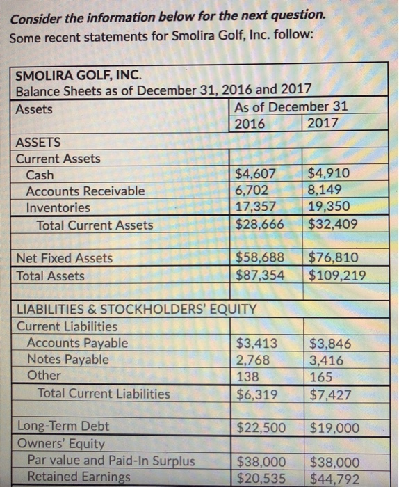  Consider the information below for the next question. Some recent statements