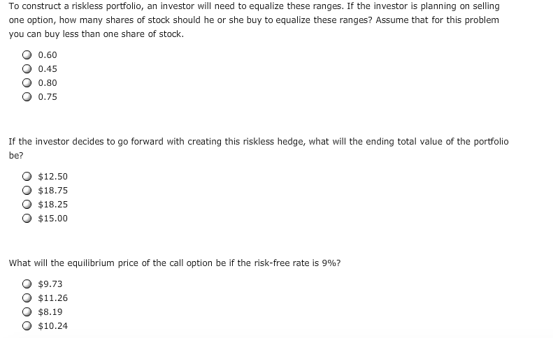 Almost all option pricing models are based on the concept of a