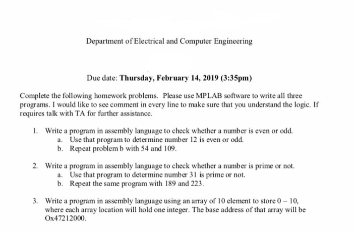 NEED IT ASAP!! ALL THREE QUESTIONS IN NOTEPAD ++ (ASSEMBLY LANGUAGE) Department