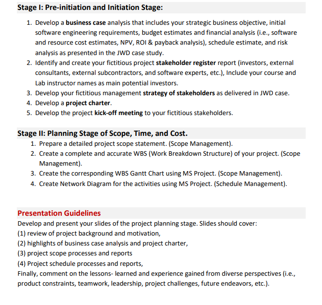 to work on with your three to five members group from the