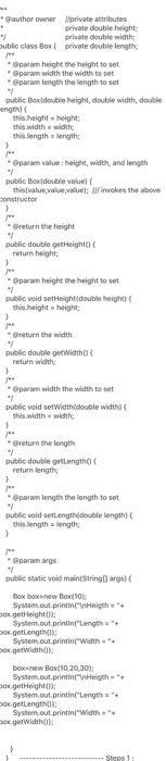 * width * length.] Create a method named getSurfaceArea that accepts no
