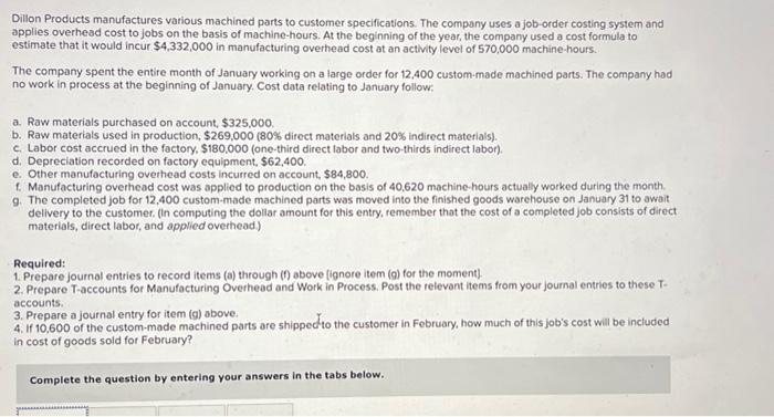 PLEASE DO THE WHOLE QUESTIONTHANKYOUU Complete the question by entering your answers