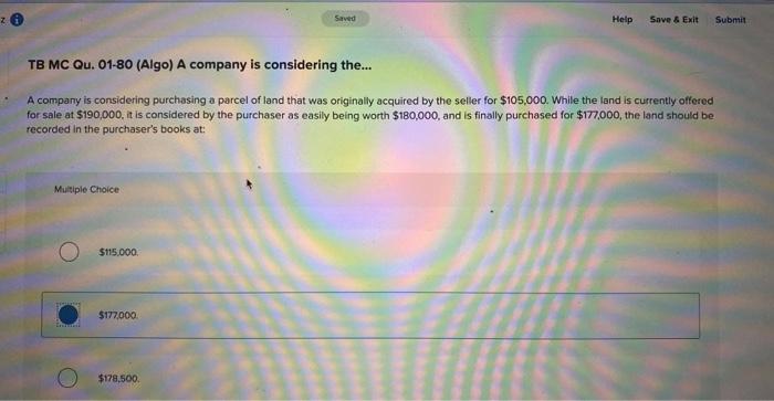 can you please check my answer in this question? TB MC Ou.