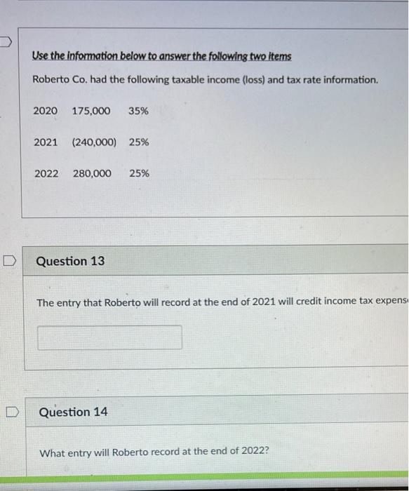  please answer the following questions. :) Use the information below to
