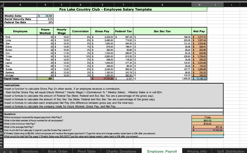 B D G H J Net Pay 679.00 A E F