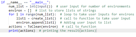 'clean', 'left', 'left', 'left', 'down', 'clean', 'right', 'right', 'right', 'right', 'clean', 'right',