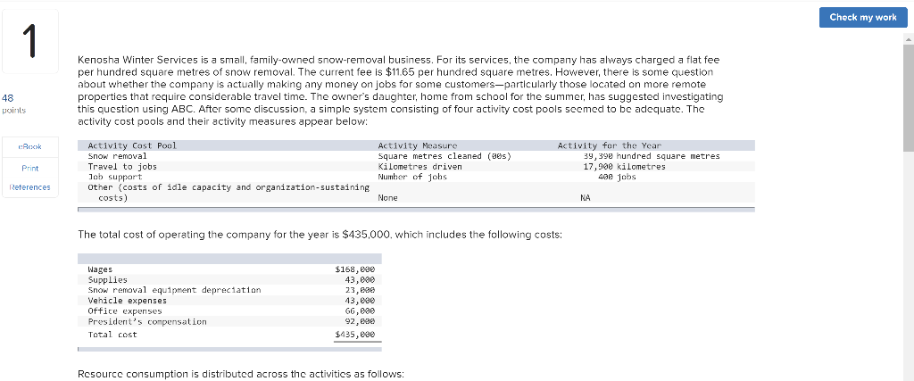 Check my work 1 Kenosha Winter Services is a small, family-owned