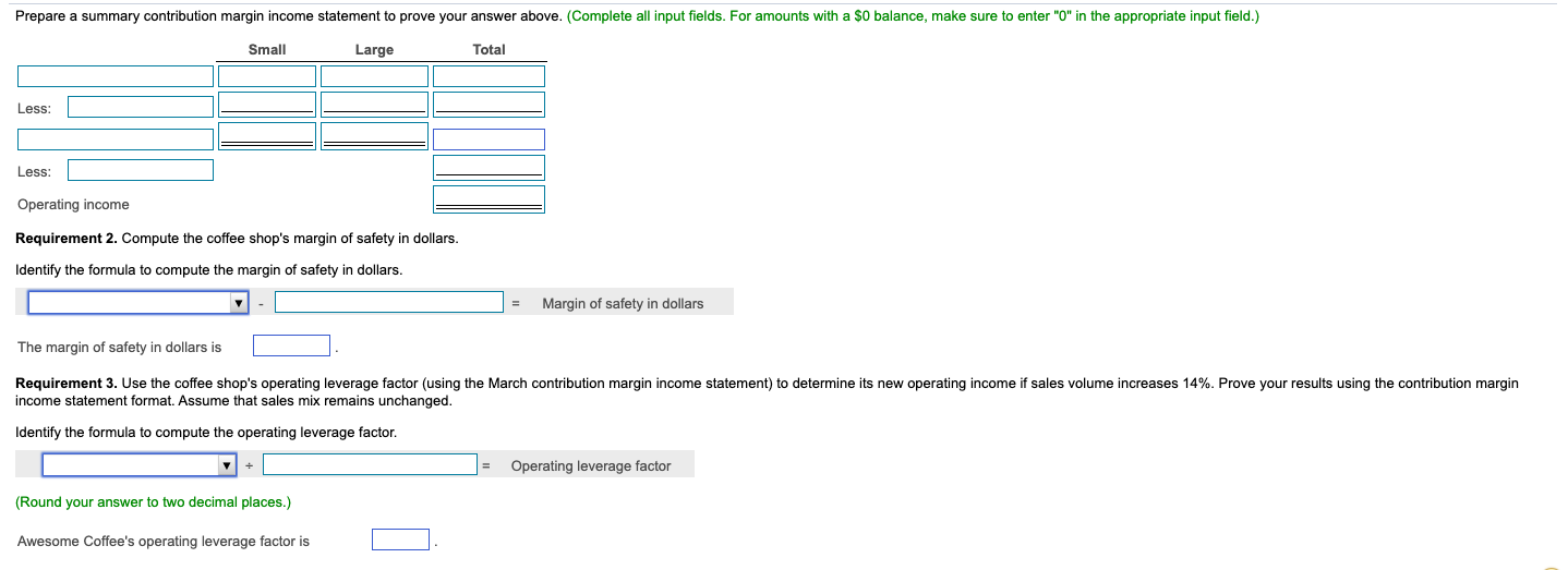 expense 11,000 8 General and administrative expense 3,000 72,000 9 Contribution margin