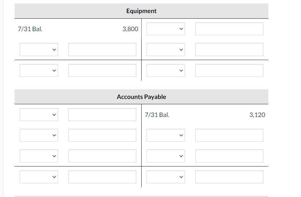 the heginning halanrec to the ledger On July 31, 2025, the general