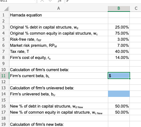 trying to establish its optimal capital structure. Its current capital structure consists