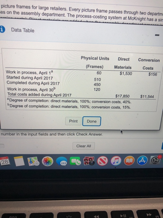  picture frames for large retailers. Every picture frame passes through two