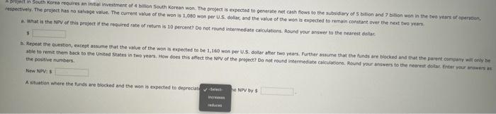 please show with steps, thanks a. What is the NPV of this