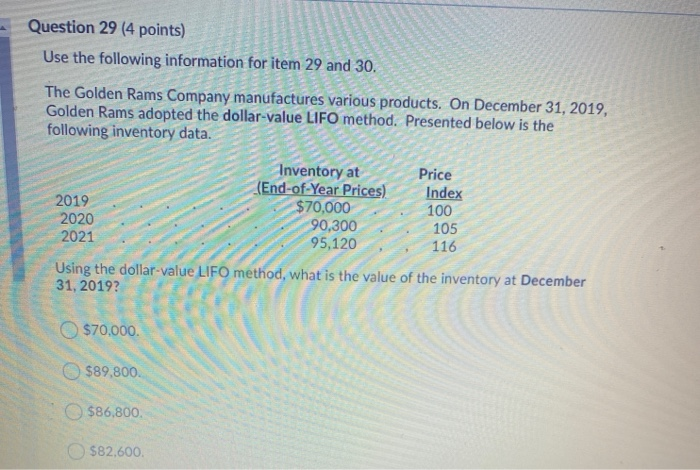 Answer fast and i will upvote Question 29 (4 points) Use the