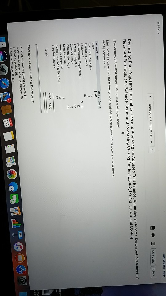  need be done now Week 5 instructions help