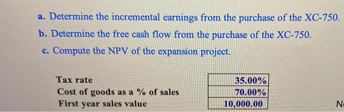 to solve the problem. Thank you. Billingham Packaging is considering expanding its