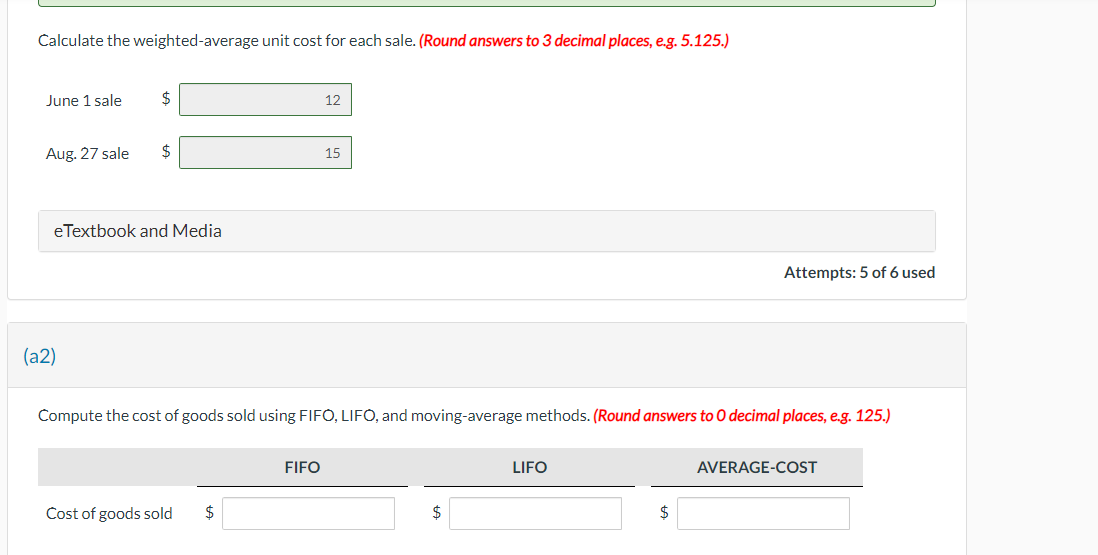 E2-D2 includes the following purchases. On June 1, Crane sold 20 units,