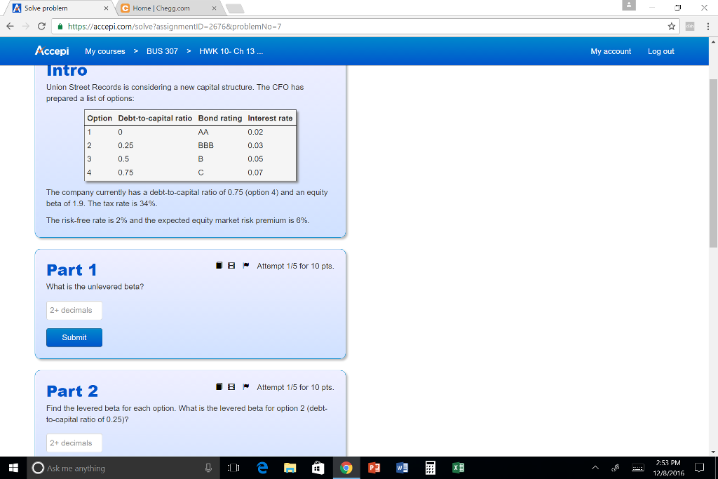  A solve problem Home Chegg.com C https:// com assignmen 26768 problemNo