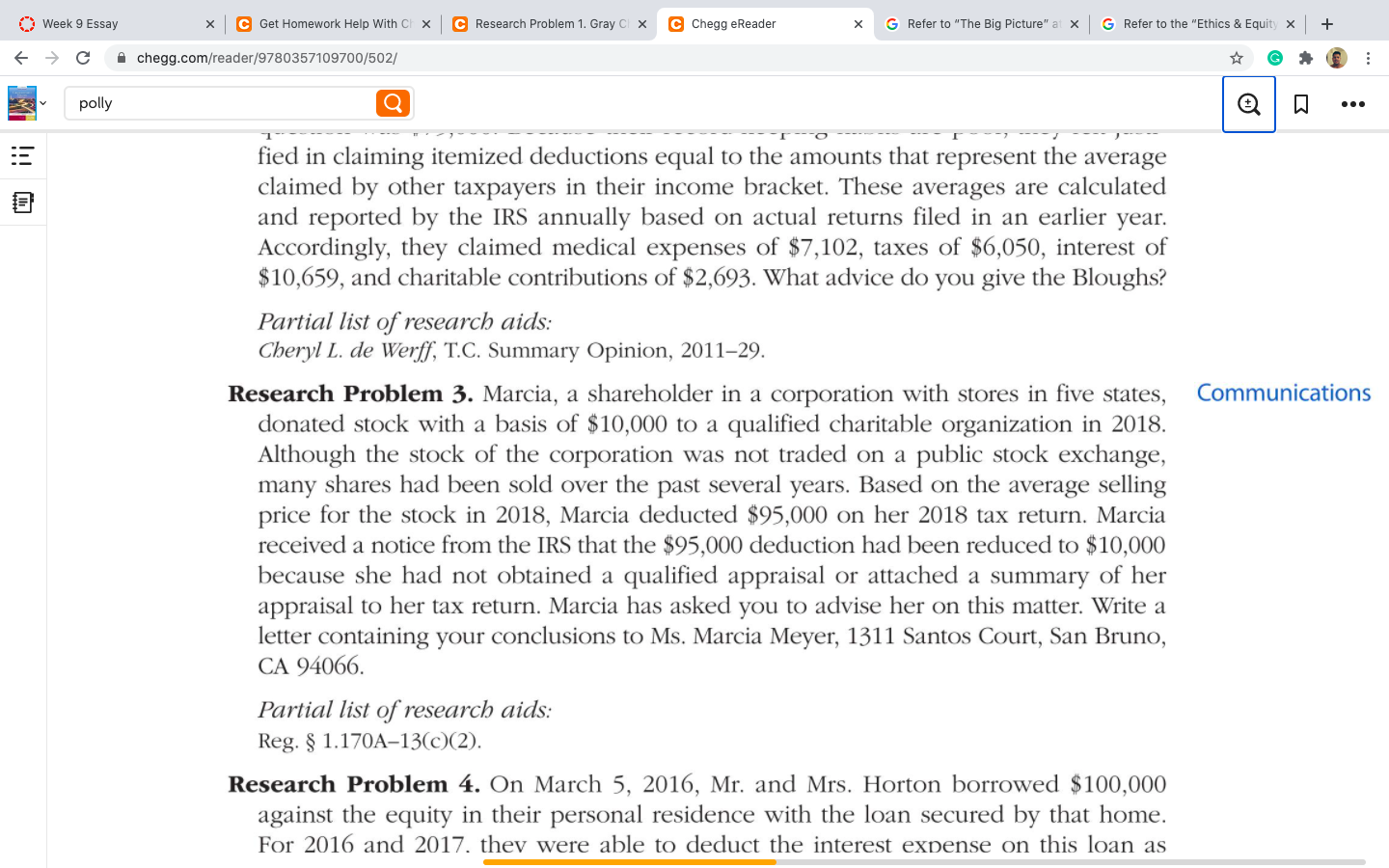 Using Research Problem 3 found on page 10-47 in the textbook,
