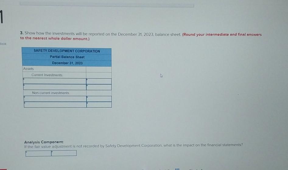  3 Assignment i N Safety Development Corporation had relatively large idle