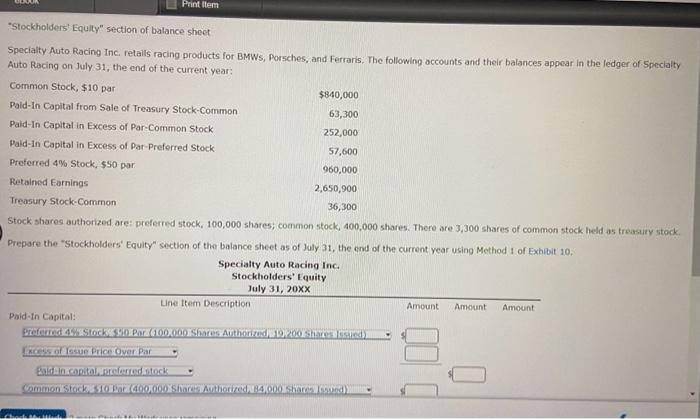 dividend of $50,200 on a corporation's common stock are July 9 ,