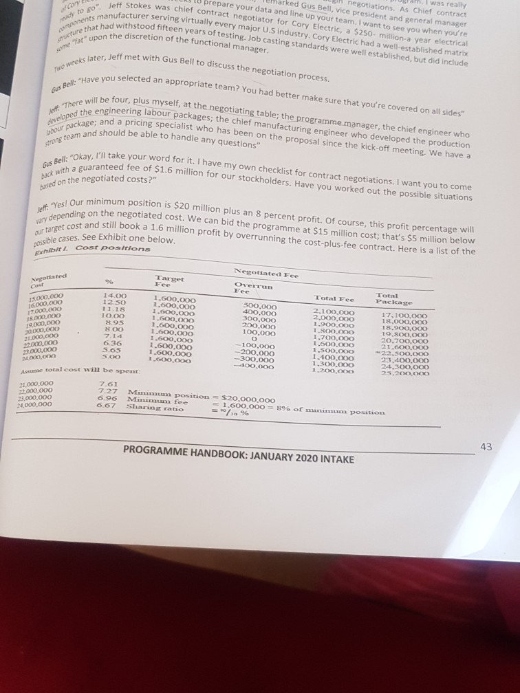  program. I was really Di negotiations. As Chief contract lemarked Gus