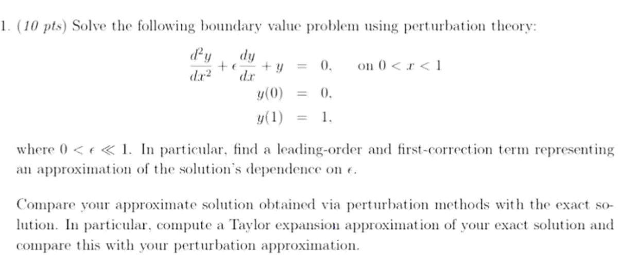Perturbation theory comprises mathematical methods for finding an approximate solution to a