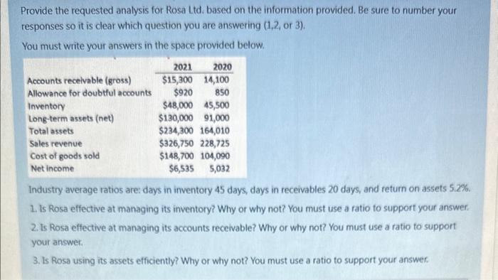 please solve this asap i am doing my exam Provide the requested
