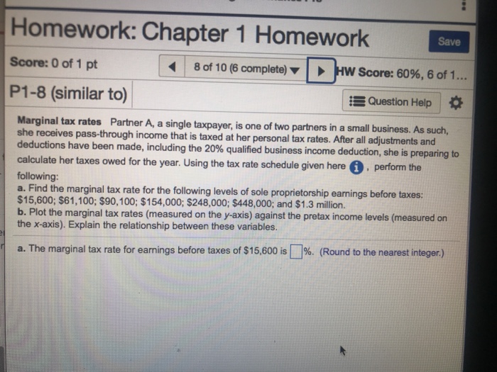  Homework: Chapter 1 Homework Save 80f 10 (6 complete) | >