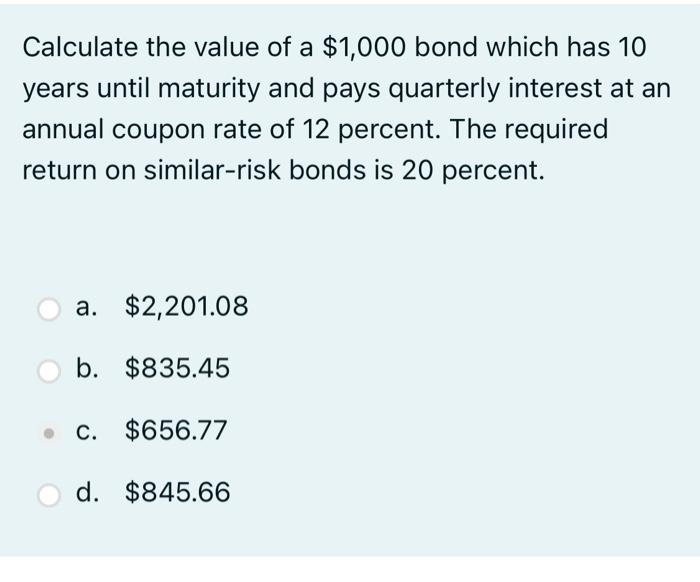 years from now if the rate is 0.04. a. 956.2941 b. 967.07