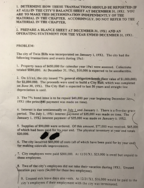  Please help me. . DETERMINE BOW THESE TRANSACTIONS SHOULD BE REPORTED