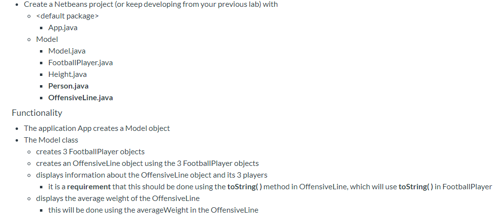 request. You application should be self-contained and run without user input. Assignment