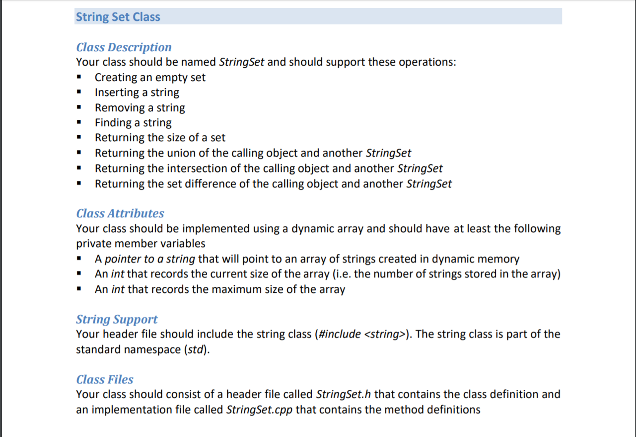 Can someone send a main.cpp file along with the header file? String