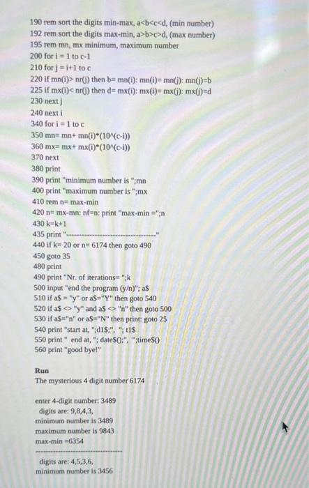 u are more comfortable. use the same numbers like in the example.