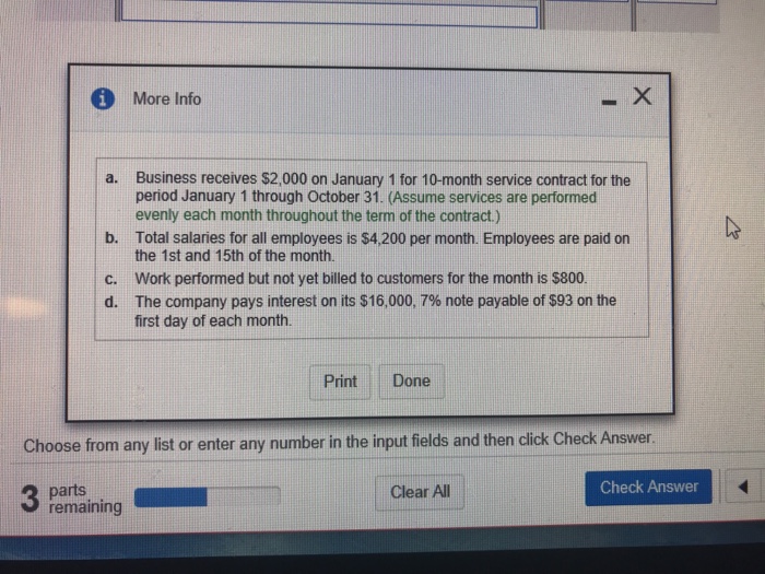 1 pt E3-21 (similar to) 5 of 7 (4 complete) HW Score: