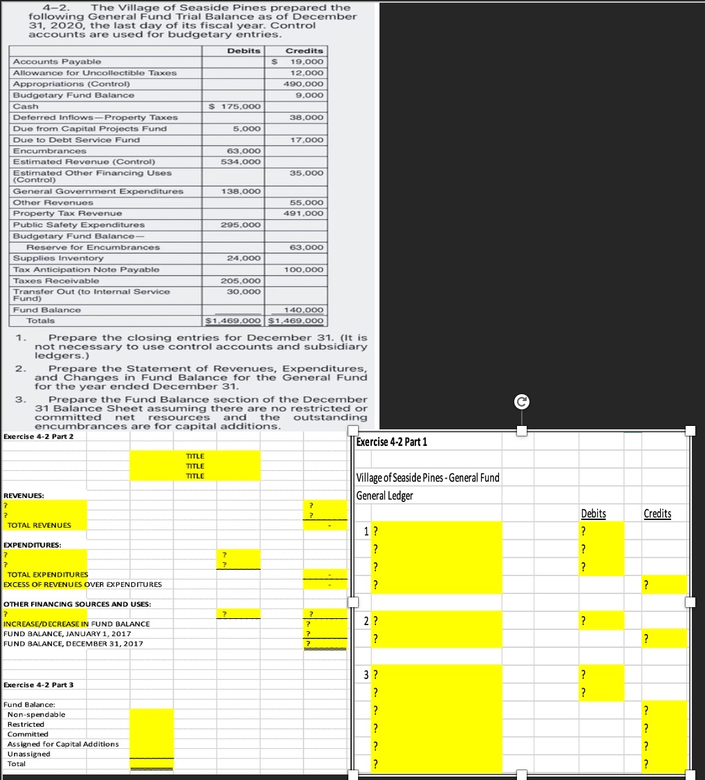  Please fill up the yellow blanks with ?'s as well, answered
