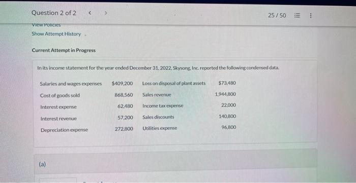 what is the drop down b answer? Current Attempt in Progress In