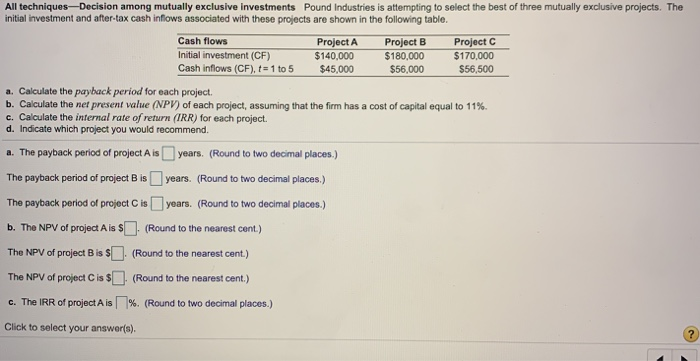  Please answer ASAP! please bold or circle answers! All techniques-Decision among