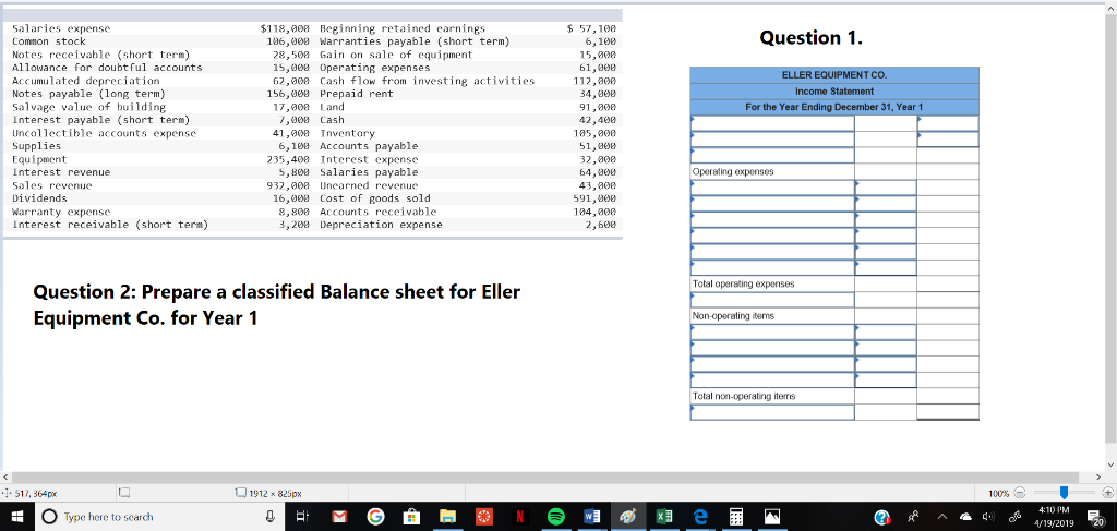 salaries expense Common stock Notes receivable (short term) Allowance for doubtful